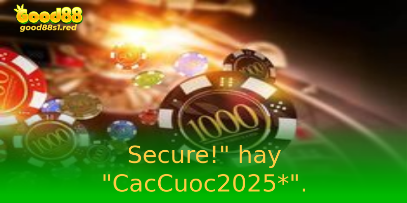 Đổi Mật Khẩu Good88 - Bảo Vệ Tài Khoản Cá Cược Hiệu Quả 1 Secure!